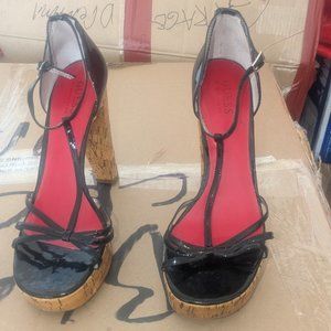 Guess blk slingbacks